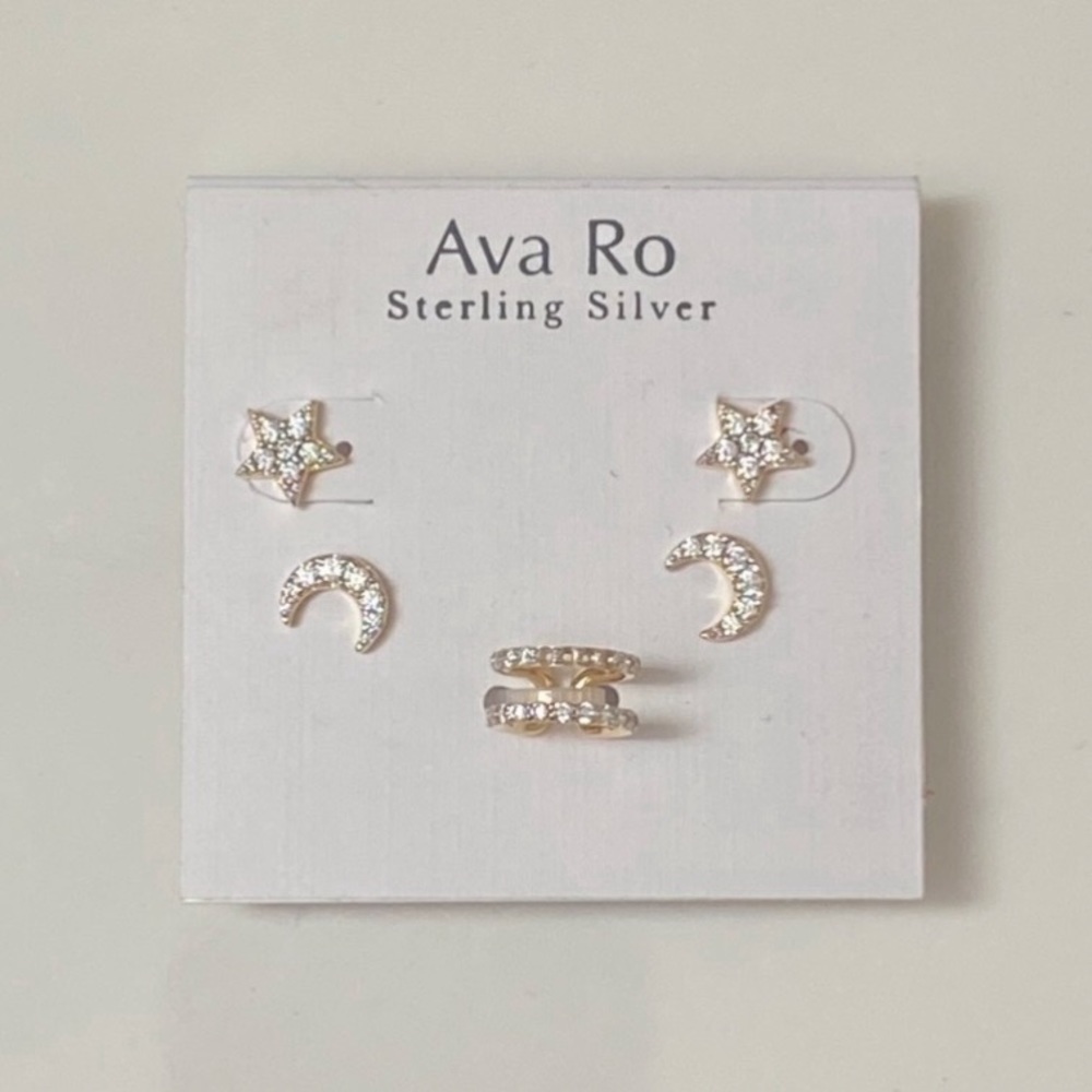Ava Ro Earring & Ear Cuff Trio